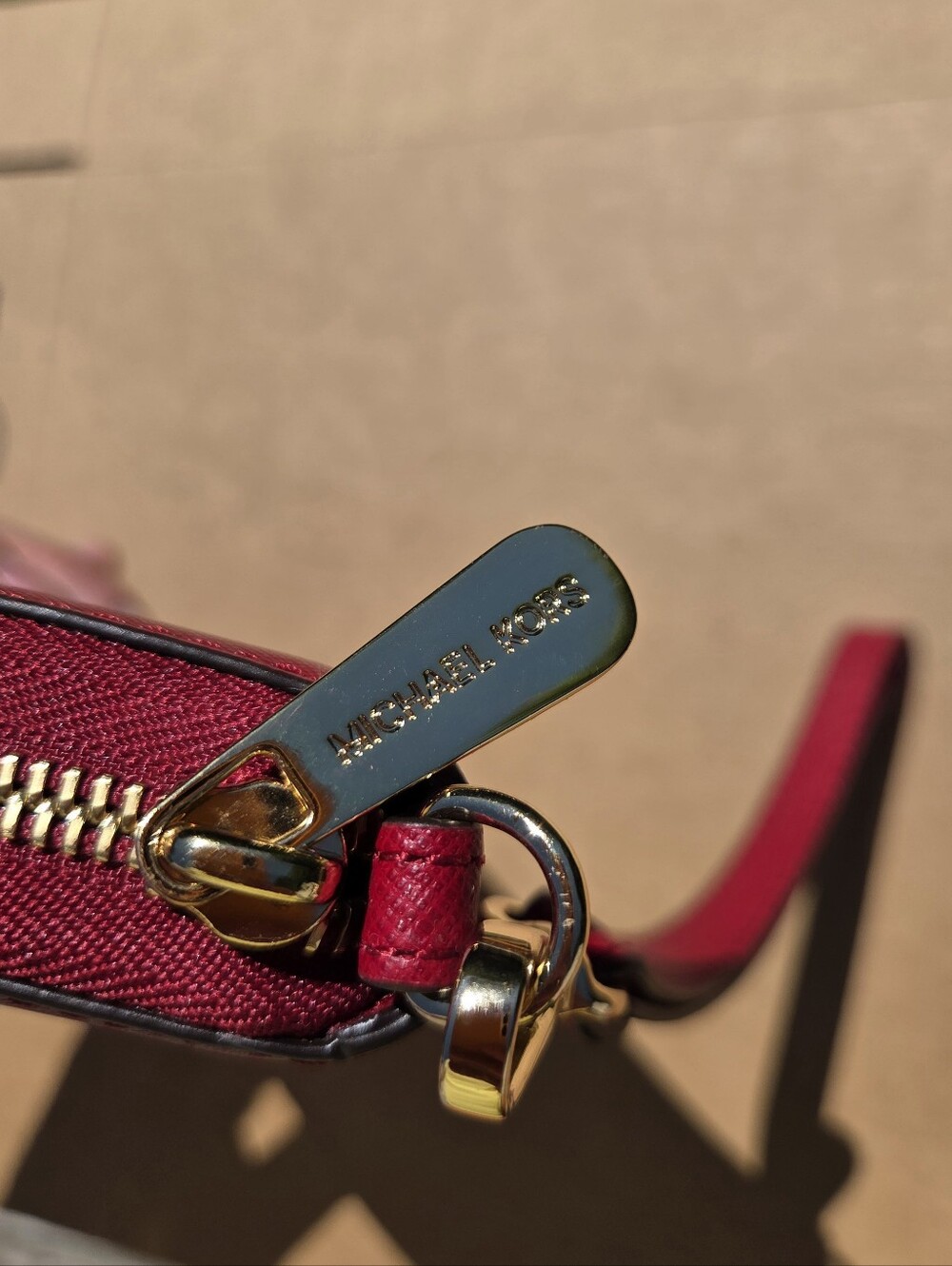 Michael Kors Wallet Wristlet Saffiano Leather Red - Picture 8 of 12